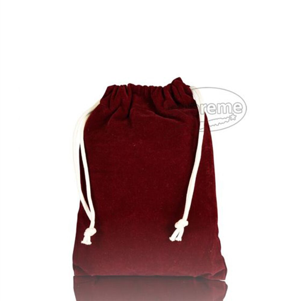 drawstring-in-lightweight-velvet red velvet eco bag for herbs