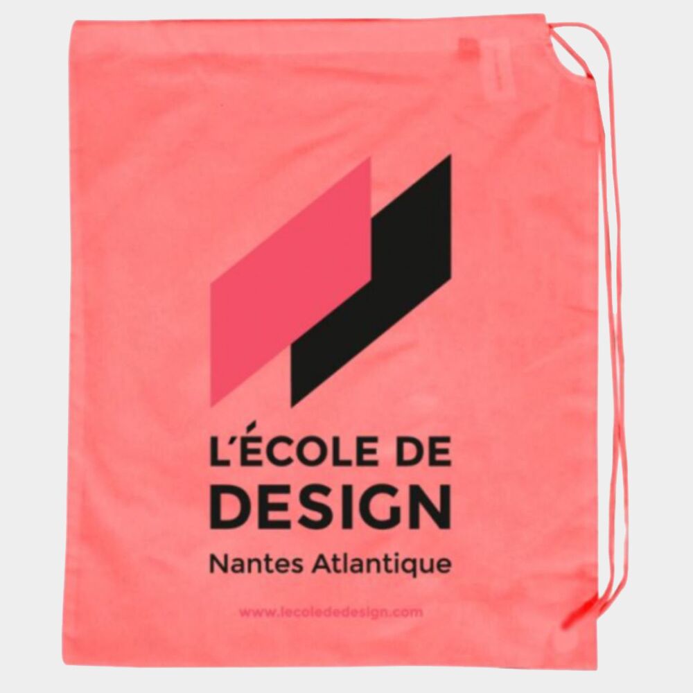 pink-cotton-shoulder-sling-bag-with-logo pale pink cotton drawstring bags