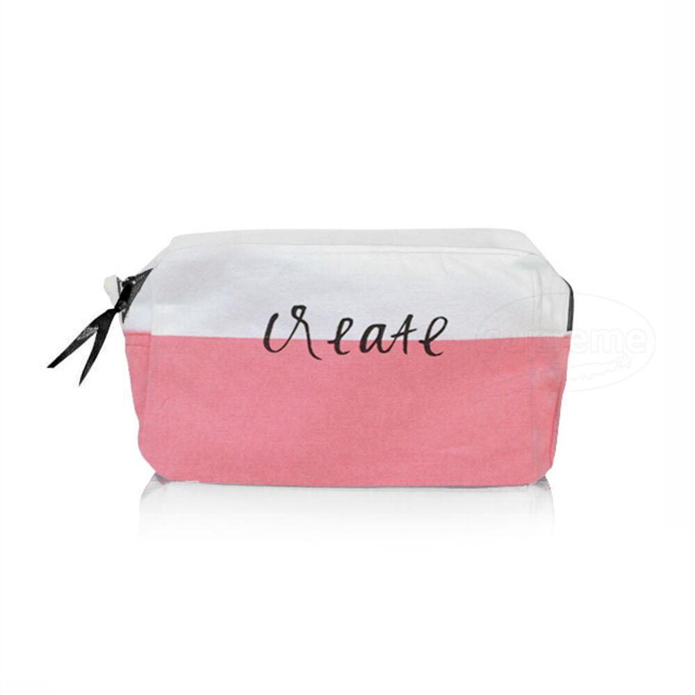 screen printed giveaways pink cosmetic wash bag with text and logo screen printed giveaways pink cosmetic wash bag with text and logo