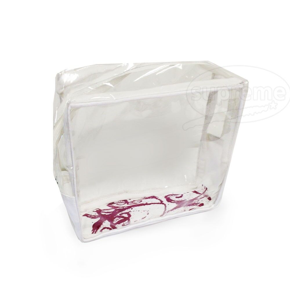 transparent-makeup-bag-printed-inner transparent clear makeup bags wholesale