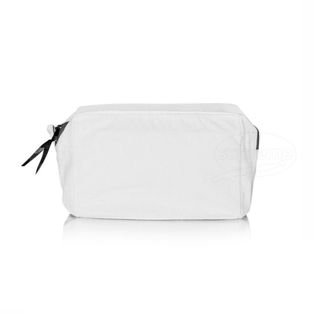 white canvas promotional makeup bag with zipper white canvas promotional makeup bag with zipper