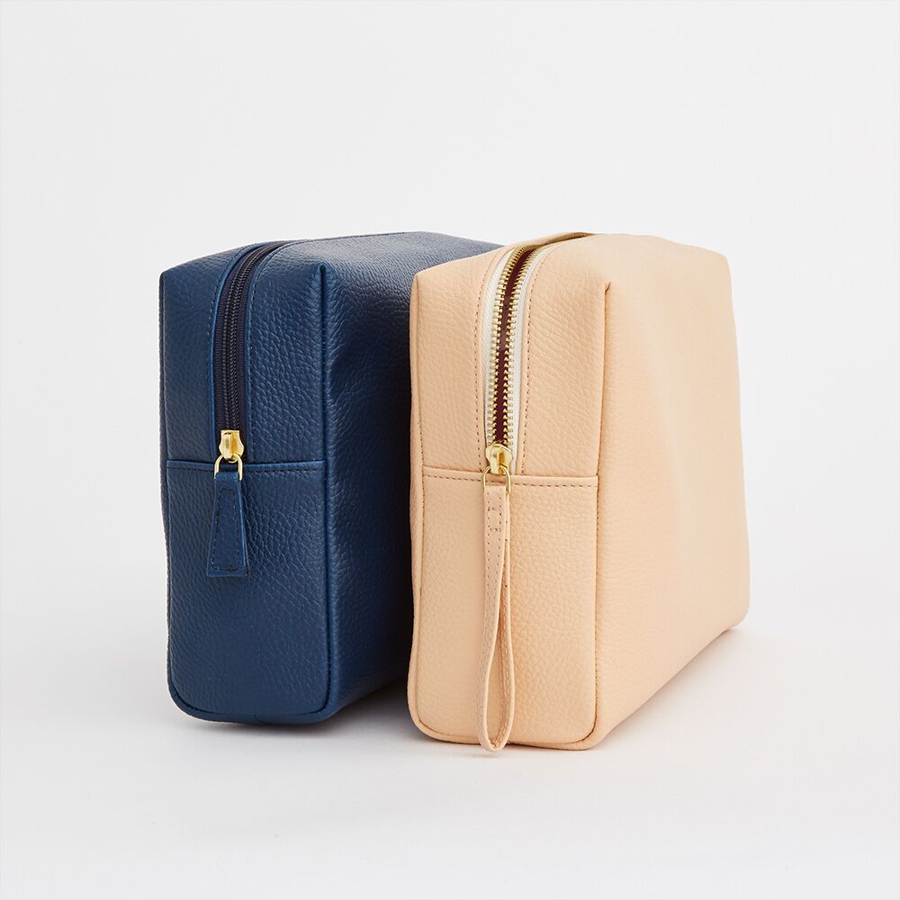 personalised vegan leather large wash bag personalised vegan leather large wash bag